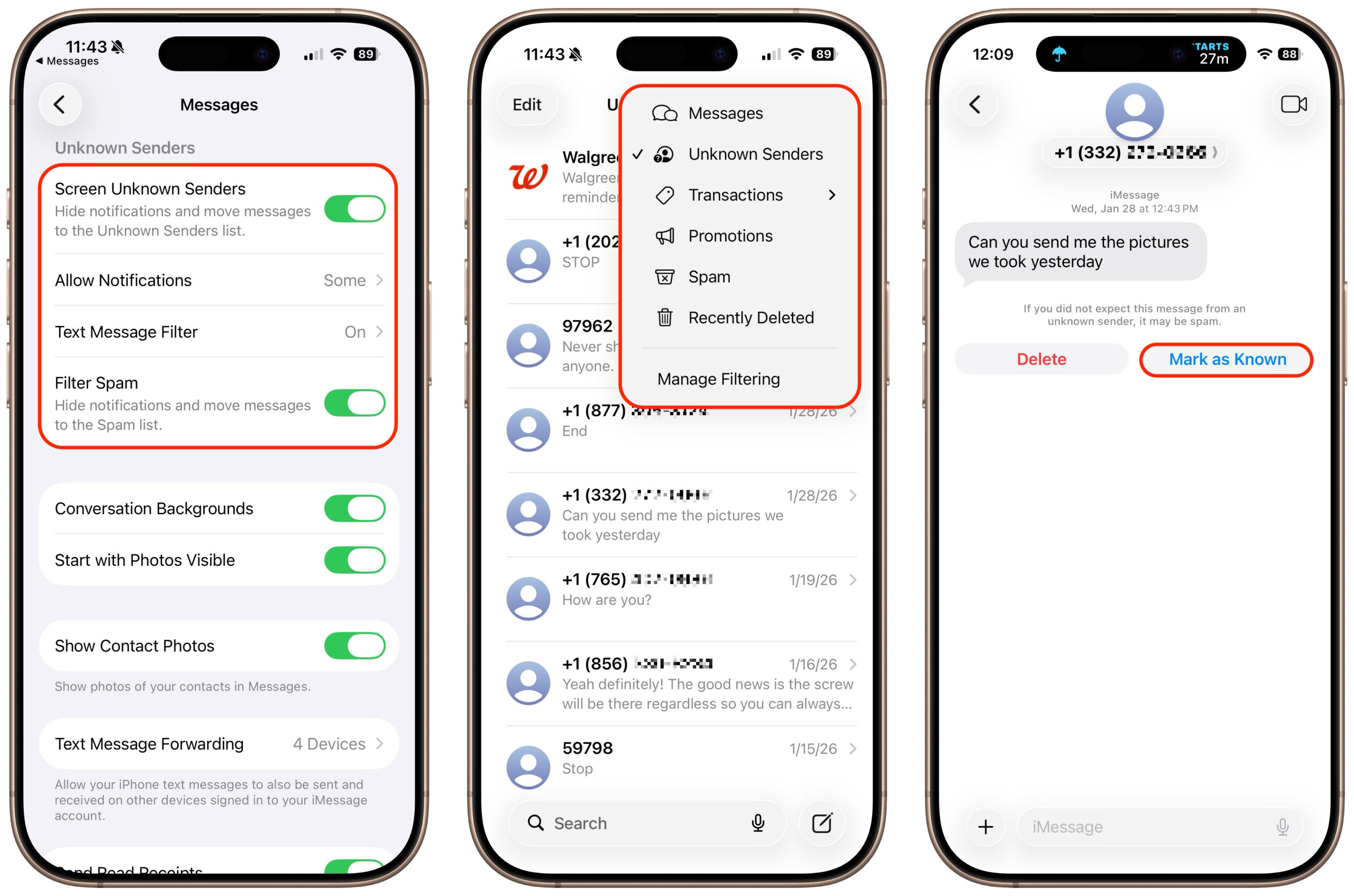 Losing Messages or Calls? Look in the Unknown Senders/Callers Filter  | go2g2.com